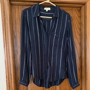 Cloth & Stone Striped Button-Up Shirt